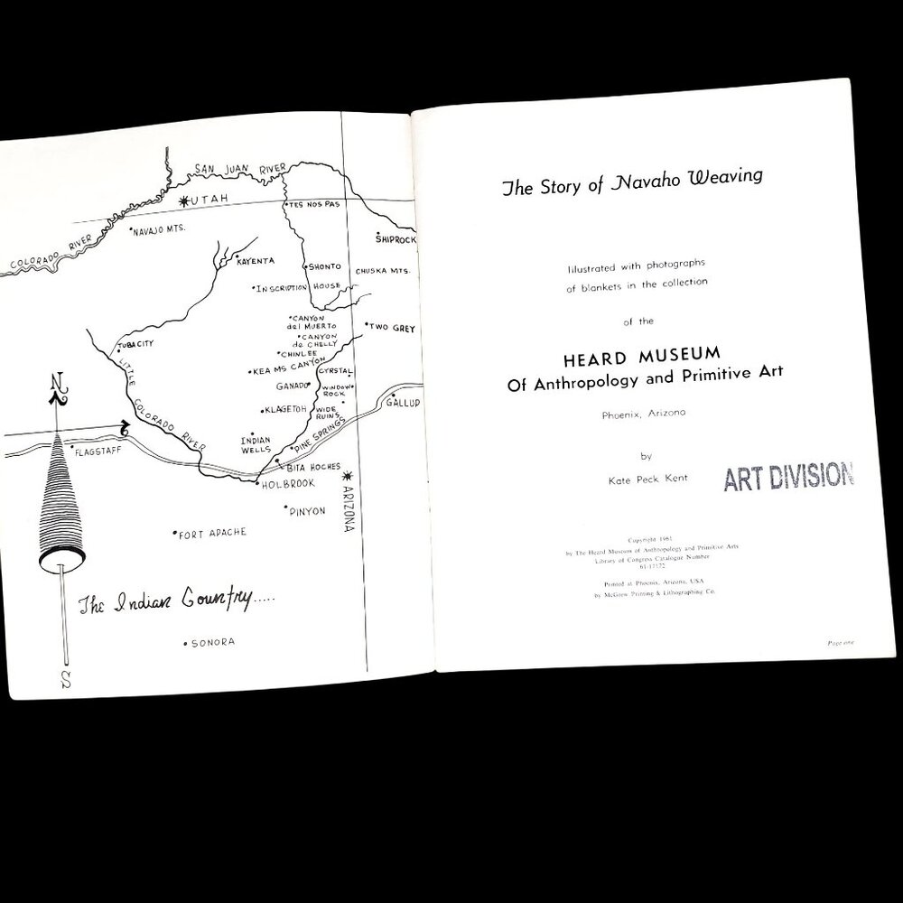 Book The Story of Navajo Weaving By Kate Peck Kent 1961 Heard Museum 61-17172 - Picture 2 of 16